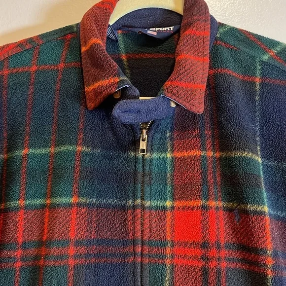 Vintage Polo Sport Ralph Lauren USA Sz Large Fleece Jacket - Picture 4 of 7